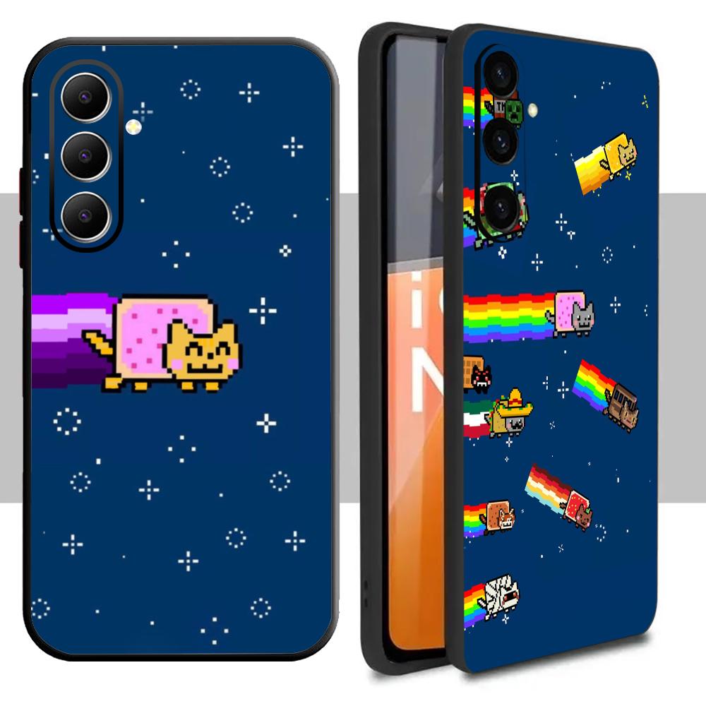 Samsung Galaxy A55 - Coque de téléphone tendance Nyan Cat